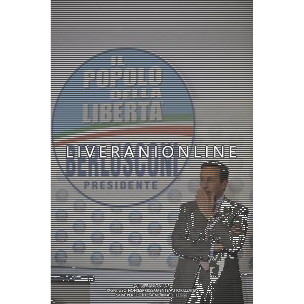 ROMA, 29 FEBBRAIO 2008 PRESENTAZIONE DEL PROGRAMMA DEL PARTITO DELLE LIBERTA\' (PDL) . NELLA FOTO: GIANFRANCO FINI PH AGENZIA ALDO LIVERANI SAS