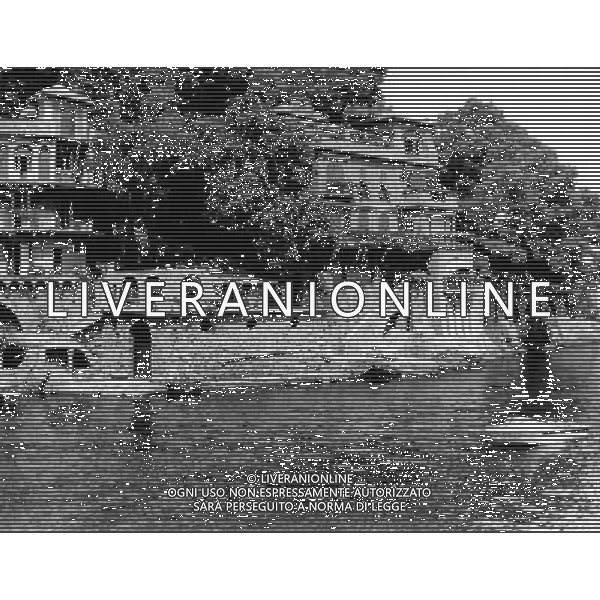 La Villa Cristina a Portofino di proprieta\' del Finanziere Franco Ambrosio (anni \'70/80) ph archivio Ag. Aldo Liverani sas retrospettiva