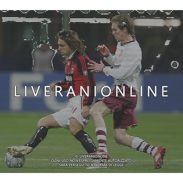 Milan - Arsenal Ottavi di finale di ritorno Champions League 04/03/2008 nella foto andrea pirlo e hleb ph luzzani/Ag. Aldo Liverani sas