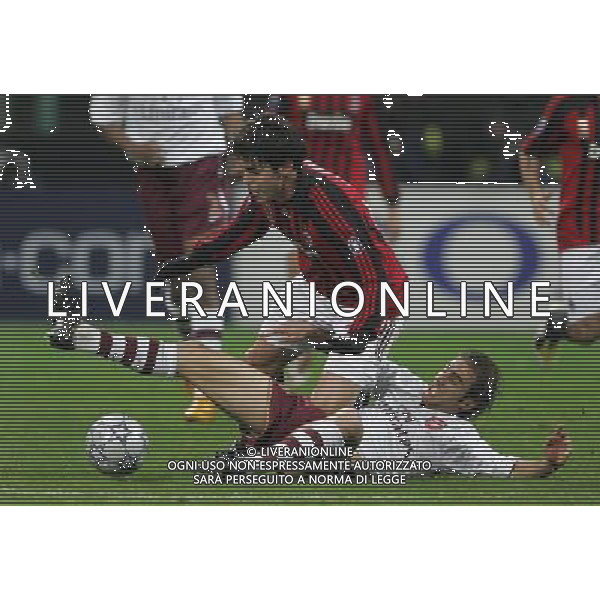 Milan - Arsenal Ottavi di finale di ritorno Champions League 04/03/2008 nella foto kaka e flamini ph luzzani/Ag. Aldo Liverani sas