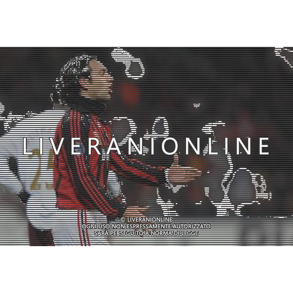 Milan - Arsenal Ottavi di finale di ritorno Champions League 04/03/2008 nella foto alessandro Nesta si arrabbia per il dolore alla gamba ph vitez/Ag. Aldo Liverani sas