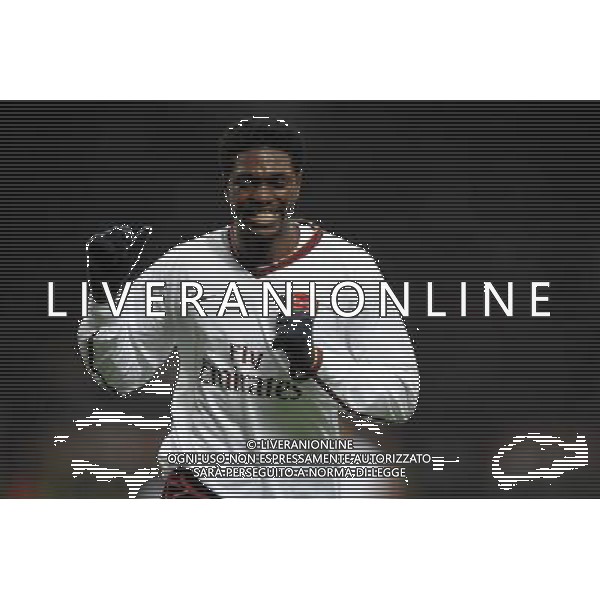 Milan - Arsenal Ottavi di finale di ritorno Champions League 04/03/2008 nella foto Adebayor dopo la parata di Kalac ph vitez/Ag. Aldo Liverani sas