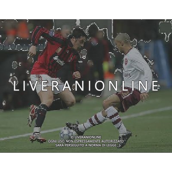 Milan - Arsenal Ottavi di finale di ritorno Champions League 04/03/2008 nella foto massimo oddo e glichy ph luzzani/Ag. Aldo Liverani sas