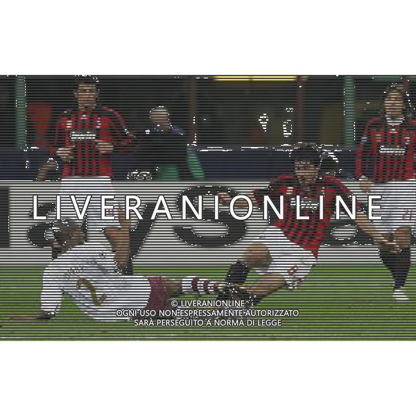 Milan - Arsenal Ottavi di finale di ritorno Champions League 04/03/2008 nella foto diaby e gattuso gennaro ph luzzani/Ag. Aldo Liverani sas