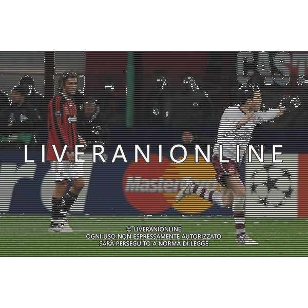 Milan - Arsenal Ottavi di finale di ritorno Champions League 04/03/2008 nella foto esultanza dopo il gol di Fabregas del 0-1 ph vitez/Ag. Aldo Liverani sas