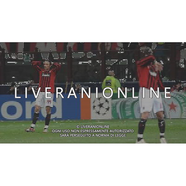 Milan - Arsenal Ottavi di finale di ritorno Champions League 04/03/2008 nella foto Delusione Milan dopo il gol di Fabregas ph vitez/Ag. Aldo Liverani sas