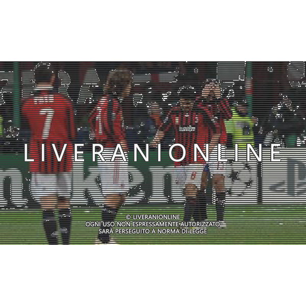 Milan - Arsenal Ottavi di finale di ritorno Champions League 04/03/2008 nella foto Delusione Milan dopo il gol di Fabregas ph vitez/Ag. Aldo Liverani sas