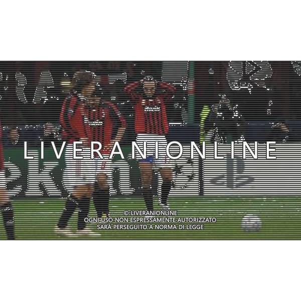 Milan - Arsenal Ottavi di finale di ritorno Champions League 04/03/2008 nella foto Delusione Milan dopo il gol di Fabregas ph vitez/Ag. Aldo Liverani sas