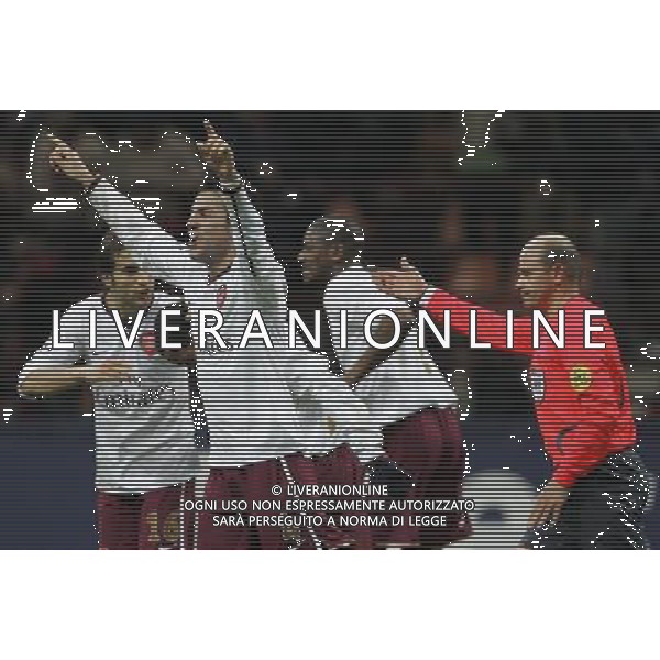 Milan - Arsenal Ottavi di finale di ritorno Champions League 04/03/2008 nella foto esultanza di fabregas ph luzzani/Ag. Aldo Liverani sas