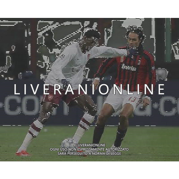 Milano 04-03-2008 Champions League 2007/08 milan-arsenal 0:1 nella foto emmanuel adebayor e alessandro nesta ph marco luzzani/ag aldo liverani s.a.s.