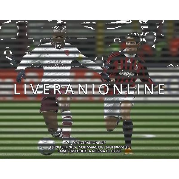 Milano 04-03-2008 Champions League 2007/08 milan-arsenal 0:1 nella foto william gallas e pato ph marco luzzani/ag aldo liverani s.a.s.