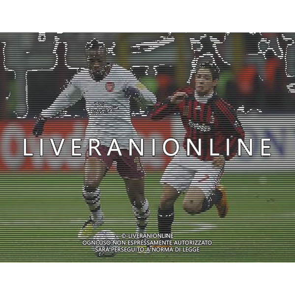 Milano 04-03-2008 Champions League 2007/08 milan-arsenal 0:1 nella foto william gallas e pato ph marco luzzani/ag aldo liverani s.a.s.