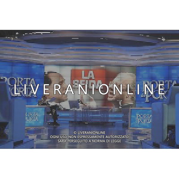 ROMA, 5 MARZO 2008 BERLUSCONI A PORTA A PORTA NELLA FOTO: SILVIO BERLUSCONI AG ALDO LIVERANI