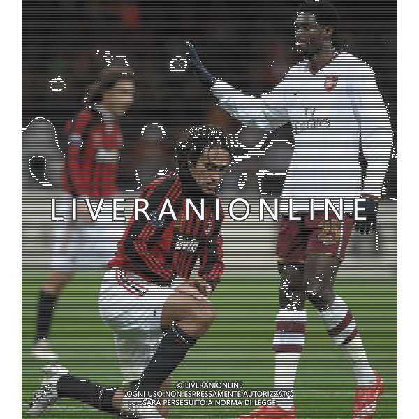 Champions League 2007/2008 Ottavi di Finale Ritorno Milano - 04.03.2008 Milan-Arsenal Nella Foto:ADEBAYOR EMMANUEL-NESTA ALESSANDRO /Ph.Vitez-Ag. Aldo Liverani