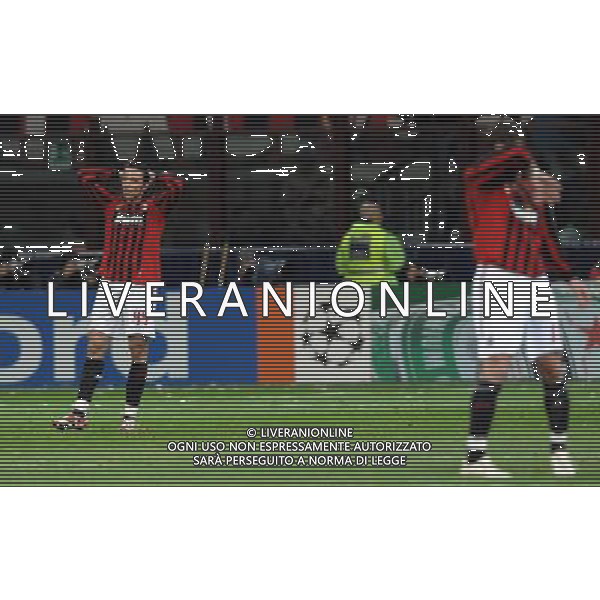 Champions League 2007/2008 Ottavi di Finale Ritorno Milano - 04.03.2008 Milan-Arsenal Nella Foto:DELUSIONE MILAN /Ph.Vitez-Ag. Aldo Liverani