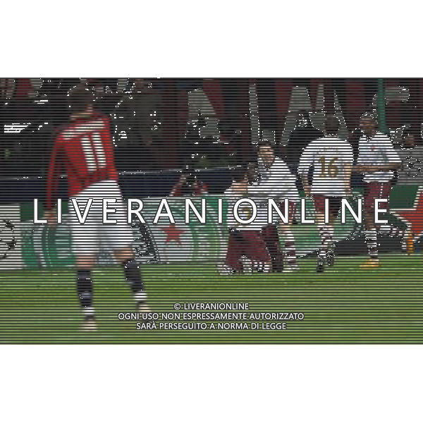 Champions League 2007/2008 Ottavi di Finale Ritorno Milano - 04.03.2008 Milan-Arsenal Nella Foto:ESULTANZA ARSENAL /Ph.Vitez-Ag. Aldo Liverani