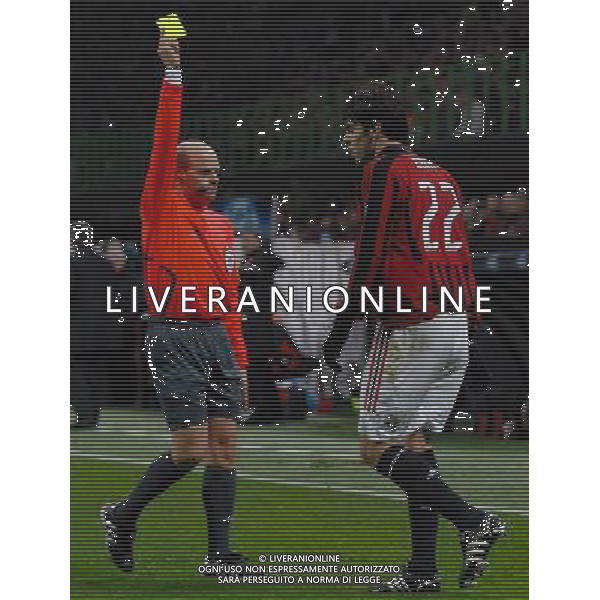 Champions League 2007/2008 Ottavi di Finale Ritorno Milano - 04.03.2008 Milan-Arsenal Nella Foto:AMMONIZIONE KAKA\' /Ph.Vitez-Ag. Aldo Liverani