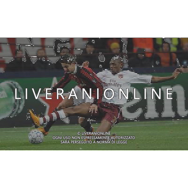 Champions League 2007/2008 Ottavi di Finale Ritorno Milano - 04.03.2008 Milan-Arsenal Nella Foto:DIABY EBOU-PATO ALEXANDER /Ph.Vitez-Ag. Aldo Liverani