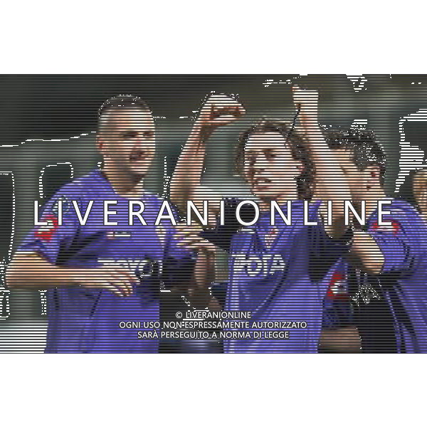 Coppa UEFA 2007/2008 Ottavi di Finale Andata Firenze - 06.03.2008 Fiorentina-Everton Nella Foto: esultanza dopo il gol di Riccardo Montolivo del 2-0 /Ph.Vitez-Ag. Aldo Liverani