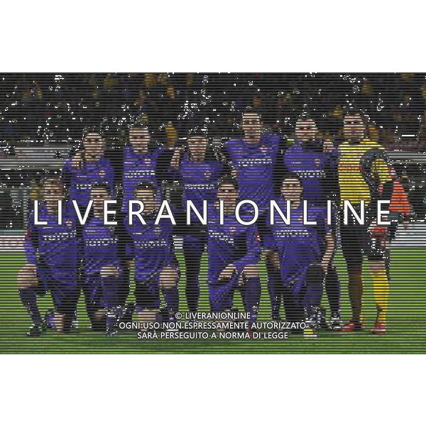 Coppa UEFA 2007/2008 Ottavi di Finale Andata Firenze - 06.03.2008 Fiorentina-Everton Nella Foto: formazione FIORENTINA /Ph.Vitez-Ag. Aldo Liverani