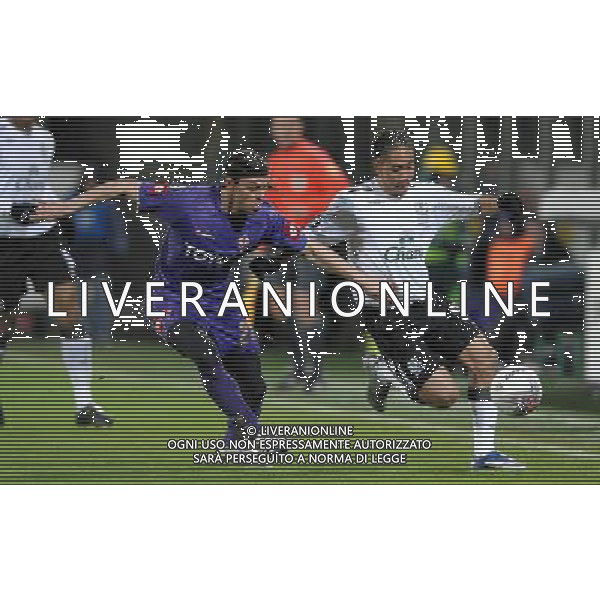 Coppa UEFA 2007/2008 Ottavi di Finale Andata Firenze - 06.03.2008 Fiorentina-Everton Nella Foto:PIENAAR STEVEN-UJFALUSI TOMAS /Ph.Vitez-Ag. Aldo Liverani