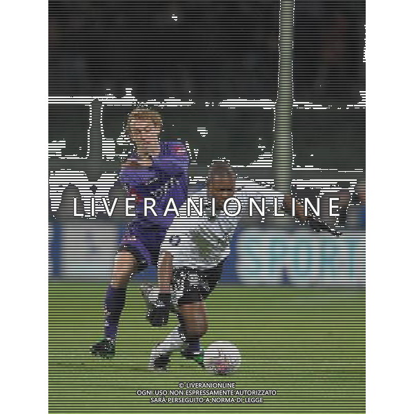 Coppa UEFA 2007/2008 Ottavi di Finale Andata Firenze - 06.03.2008 Fiorentina-Everton Nella Foto:YAKUBU AYEGBENI-DONADEL MARCO /Ph.Vitez-Ag. Aldo Liverani