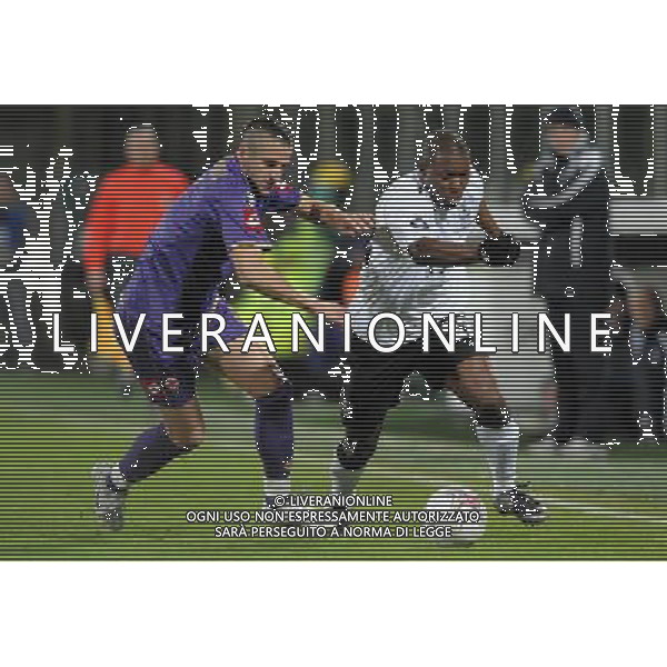 Coppa UEFA 2007/2008 Ottavi di Finale Andata Firenze - 06.03.2008 Fiorentina-Everton Nella Foto:YAKUBU AYEGBENI-GAMBERINI ALESSANDRO /Ph.Vitez-Ag. Aldo Liverani