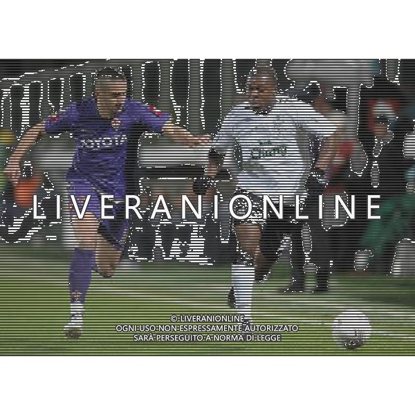 Coppa UEFA 2007/2008 Ottavi di Finale Andata Firenze - 06.03.2008 Fiorentina-Everton Nella Foto:YAKUBU AYEGBENI-GAMBERINI ALESSANDRO /Ph.Vitez-Ag. Aldo Liverani