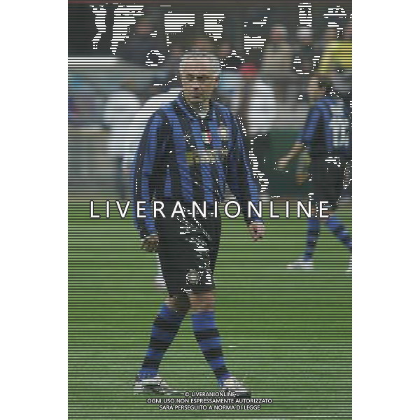 MILANO 9/3/2008 STADIO MEAZZA PARTITA TRA VECCHIE GLORIE PER FESTEGGIOARE I CENTO ANNI DELL\' INTER NELLA FOTO ANDREA MANDORLINI FOTO MARIO ROMANO/AG ALDO LIVERANI