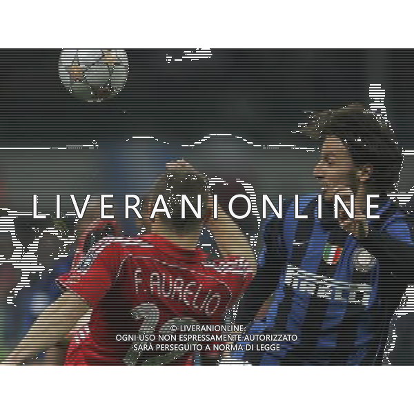 Inter - Liverpool Champions League ottavi di finale di ritorno 11/03/2008 nella foto fabio aurelio e ibrahimovic zlatan ph luzzani/Ag. Aldo Liverani sas