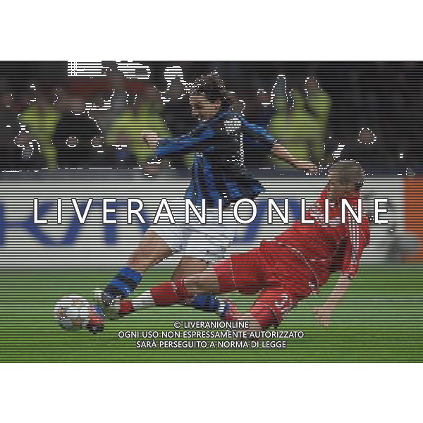 Champions League 2007/2008 Ottavi di Finale Ritorno Milano - 11.03.2008 Inter-Liverpool Nella Foto: zlatan Ibrahimovic occasione da gol mancata /Ph.Vitez-Ag. Aldo Liverani