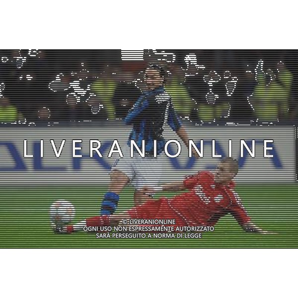 Champions League 2007/2008 Ottavi di Finale Ritorno Milano - 11.03.2008 Inter-Liverpool Nella Foto: zlatan Ibrahimovic occasione da gol mancata /Ph.Vitez-Ag. Aldo Liverani
