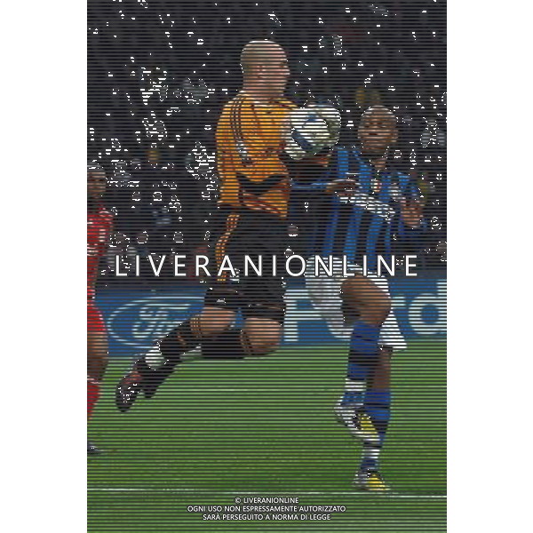 Champions League 2007/2008 Ottavi di Finale Ritorno Milano - 11.03.2008 Inter-Liverpool Nella Foto: Reina-Maicon /Ph.Vitez-Ag. Aldo Liverani