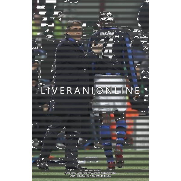 Milano 11-03-2008 champions league 2007/08 inter-liverpool 0:1 nella foto roberto mancini e patrick vieira ph marco luzzani/ag aldo liverani s.a.s.