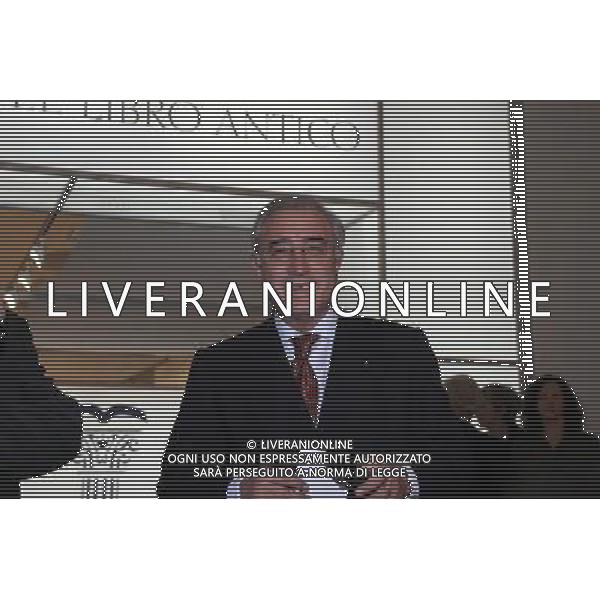 MARCELLO DELL\'UTRI MILANO 13-03-08 IN VIA TURATI 34 IL VIA ALLA XIX MOSTRA DEL LIBRO ANTICO, DA NON PERDERE ; LA PIU\' GRANDE ESPOSIZIONE SU PINOCCHIO FOTO ANTONIO SORANO/ag. ALDO LIVERANI SAS
