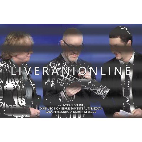 IL GRUPPO DEI \' R.E.M.\' CON FABIO FAZIO TRASMISSIONE: \' CHE TEMPO CHE FA\' MILANO, 16/03/2008 FOTO ANTONIO SORANO - ag. Aldo Liverani sas 