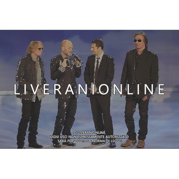 IL GRUPPO DEI \' R.E.M.\' CON FABIO FAZIO TRASMISSIONE: \' CHE TEMPO CHE FA\' MILANO, 16/03/2008 FOTO ANTONIO SORANO - ag. Aldo Liverani sas 