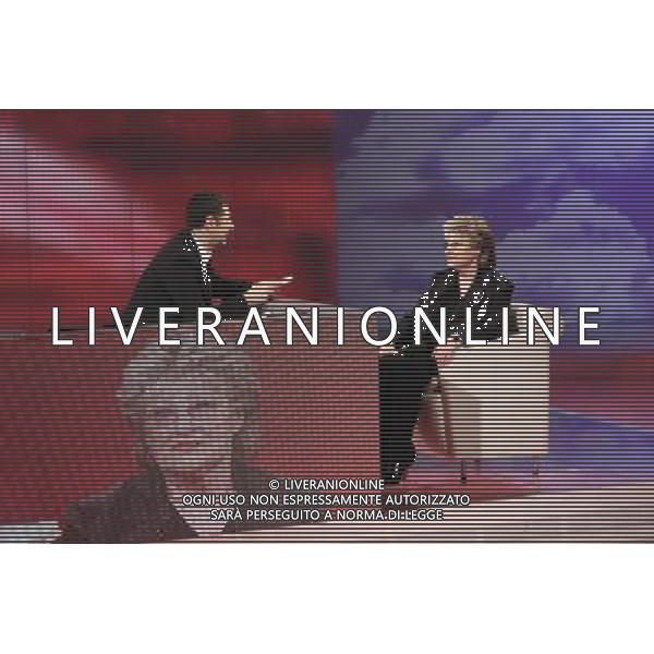 FABIO FAZIO - HELGA SCHNEIDER TRASMISSIONE: \' CHE TEMPO CHE FA\' MILANO, 16/03/2008 FOTO ANTONIO SORANO - AG. ALDO LIVERANI sas