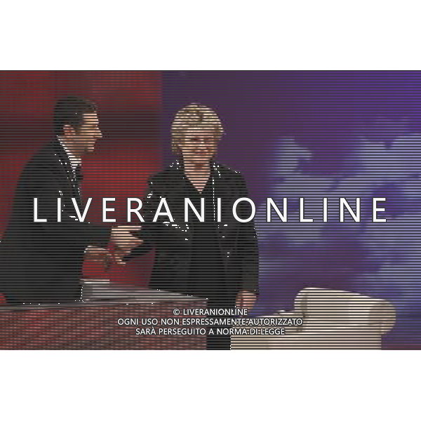 FABIO FAZIO - HELGA SCHNEIDER TRASMISSIONE: \' CHE TEMPO CHE FA\' MILANO, 16/03/2008 FOTO ANTONIO SORANO - AG. ALDO LIVERANI sas