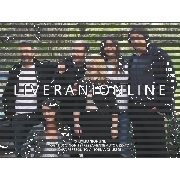 MILANO 17 MARZO 2008 PRESENTAZIONE DEL PROGRAMMA \' BUONA LA PRIMA\' NELLA FOTO: FRANZ, CLAUDIA BORRONI, ALE,KATIA FOLLESA,GIORGIA PALMAS E ALESSANDRO BETTI PH FRANKY-AG ALDO LIVERANI