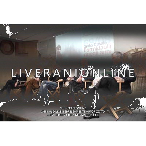 EMILIO RUSSO -- MASSIMO CECCONI -- GIULIO CASALE MARIO CAPANNA - SERGIO ESCOBAR MILANO 17-03-08 - TEATRO STREHLER C.S PRESENTAZIONE DELLO SPETTACOLO: \'FORMIDABILI QUEGLI ANNI\' IN SCENA DAL 7 APRILE. FOTO ANTONIO SORANO/AG ALDO LIVERANI SAS