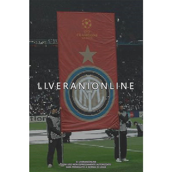 Champions League 2007/2008 Ottavi di Finale Ritorno Milano - 11.03.2008 Inter-Liverpool Nella Foto:CARTELLONE CHAMPIONS LEAGUE INTER /Ph.Vitez-Ag. Aldo Liverani