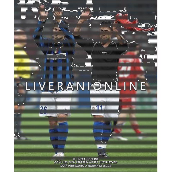Champions League 2007/2008 Ottavi di Finale Ritorno Milano - 11.03.2008 Inter-Liverpool Nella Foto:CHIVU CRISTIAN-JIMENEZ LUIS /Ph.Vitez-Ag. Aldo Liverani