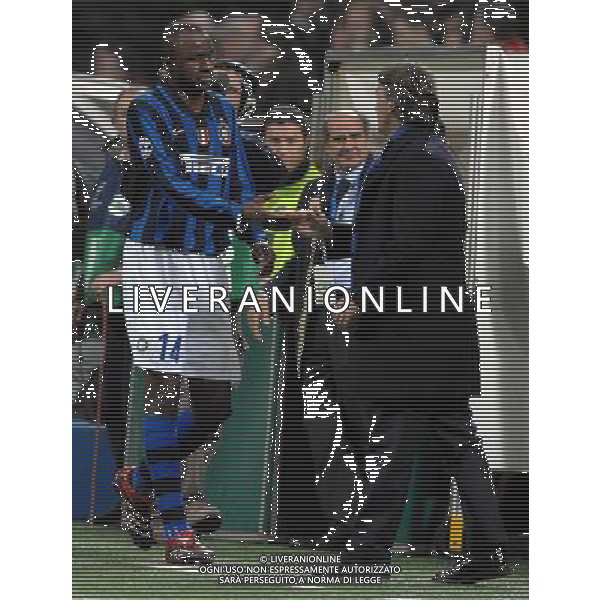 Champions League 2007/2008 Ottavi di Finale Ritorno Milano - 11.03.2008 Inter-Liverpool Nella Foto:VIEIRA PATRICK-MANCINI ROBERTO /Ph.Vitez-Ag. Aldo Liverani