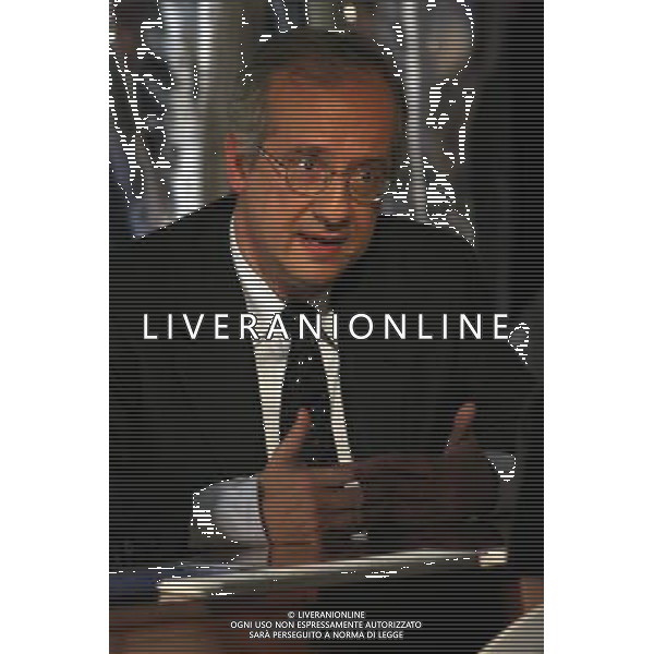 WALTER VELTRONI MILANO 21-03-08 TRASMISSIONE LE INVASIONI BARBARICHE FOTO ANTONIO SORANO/AG.ALDO LIVERANI SAS