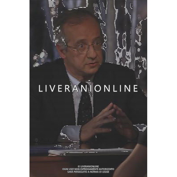 WALTER VELTRONI MILANO 21-03-08 TRASMISSIONE LE INVASIONI BARBARICHE FOTO ANTONIO SORANO/AG.ALDO LIVERANI SAS