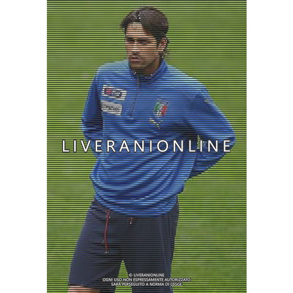 Foto Aldo Liverani/Luca Ghidoni Milano 24/03/2008 Raduno della nazionale italiana di calcio Nella foto Marco Borriello AG ALDO LIVERANI