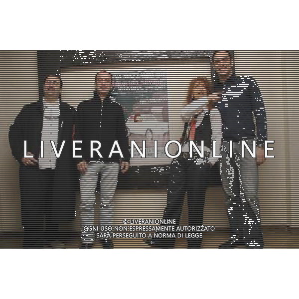 PINO CARONICA -- STEFANO DI STURCO -- ANNA MAZZAMAURO-- DOMENICO DE SANTIS MILANO 25-03-08 TEATRO SAN BABILA ANNA MAZZAMAURO IN \'SIGNORINA SILVANI....SIGNORA PREGO!\' FOTO ANTONIO SORANO/AG ALDO LIVERANI SAS