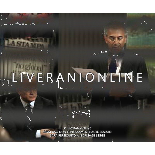 GIULIO TREMONTI - GAD LERNER TRASMISSIONE \' L\'INFEDELE\' MILANO, 26/03/2008 FOTO ANTONIO SORANO - AG. ALDO LIVERANI SAS