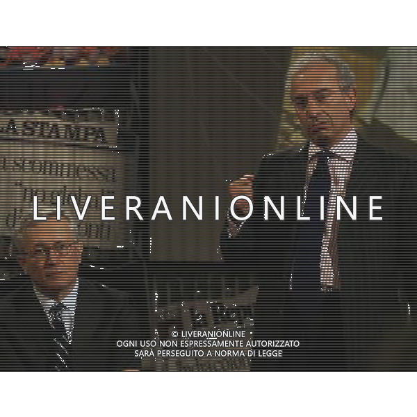 GIULIO TREMONTI - GAD LERNER TRASMISSIONE \' L\'INFEDELE\' MILANO, 26/03/2008 FOTO ANTONIO SORANO - AG. ALDO LIVERANI SAS